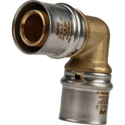 Угольник STOUT 90° 26х26 для металлопластиковых труб прессовой SFP-0009-002626