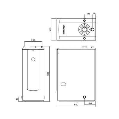 Котёл дизельный напольный двухконтурный KITURAMI TURBO-13 (A11E100009)