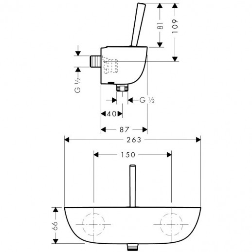 Hansgrohe PuraVida 15672000 смеситель для душа, хром