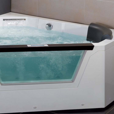 EAGO AM156JDTSZ гидромассажная ванна, угловая, акрил, 150 см x 150 см, белая