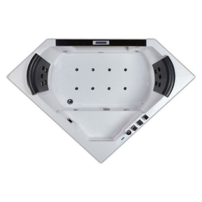 EAGO AM156JDTSZ гидромассажная ванна, угловая, акрил, 150 см x 150 см, белая