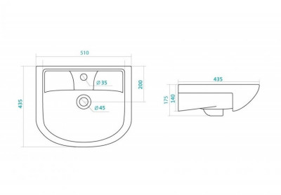 Комплект мебели Style Line Эко Стандарт №10 50 белый
