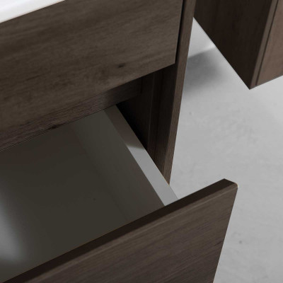 Тумба под раковину Vincea Chiara 800 подвесная 1 ящик soft-close, R.Oak VMC-2C800RO