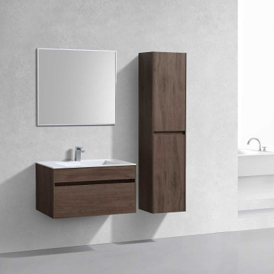 Тумба под раковину Vincea Chiara 800 подвесная 1 ящик soft-close, R.Oak VMC-2C800RO