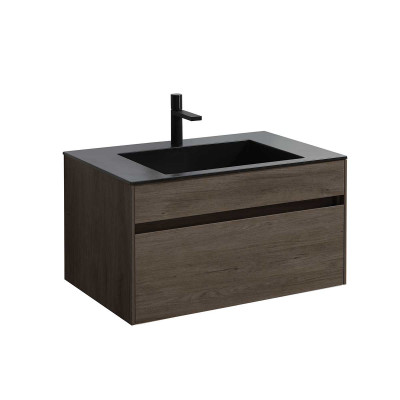 Тумба под раковину Vincea Chiara 800 подвесная 1 ящик soft-close, R.Oak VMC-2C800RO