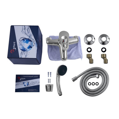 Смеситель для ванны PLstart PL3206, хром