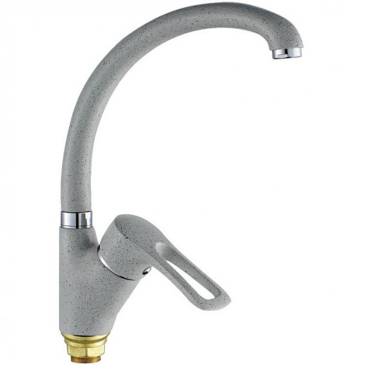 Смеситель для кухни Haiba HB4166-8 (латунь) серый