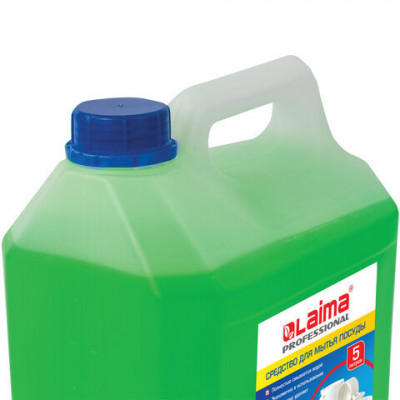 Средство для мытья посуды 5 л, ЛАЙМА PROFESSIONAL концентрат, "Алоэ Вера", 602298
