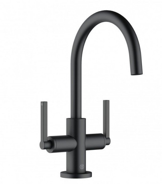 Смеситель для раковины (высокий) KLUDI Nova Fonte Puristic черный матовый 201183915