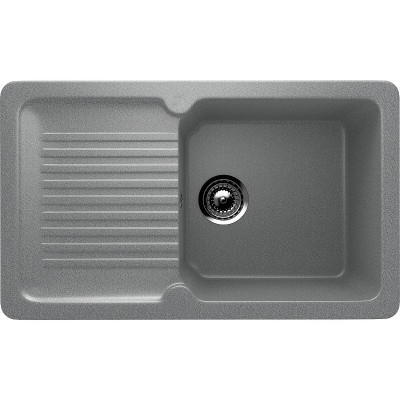 Кухонная мойка Ulgran Classic U-506-302 прямоугольная 770х495х220 одна чаша с правым крылом песочная