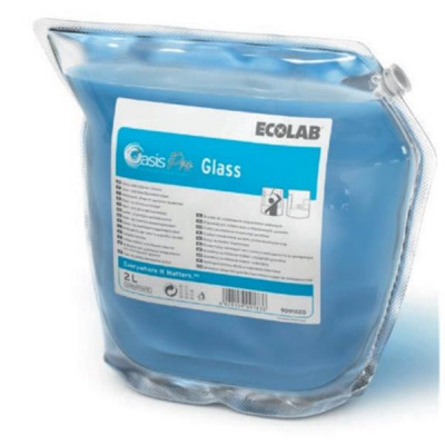 Ecolab Oasis Pro Glass высококонцентрированное средство для мытья зеркал, стекол и др., 2 л