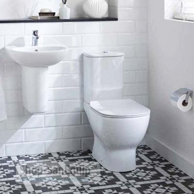 Ideal Standard Tesi AquaBlade T008701 унитаз-компакт напольный безободковый, белый