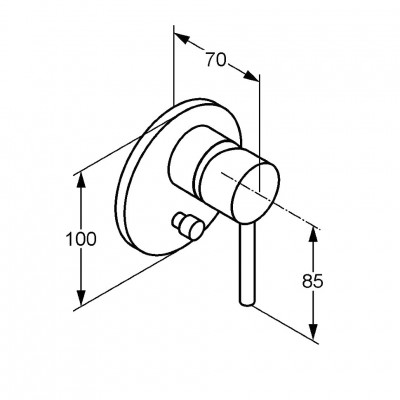 Kludi Bozz 387160576 смеситель для ванны/душа, хром