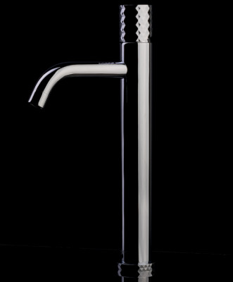 Смеситель для раковины Boheme Stick 122-CRG 2 высокий, хром/золото