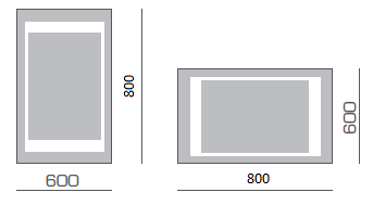 SanVit ДОРАДО зеркало с подсветкой 80х60