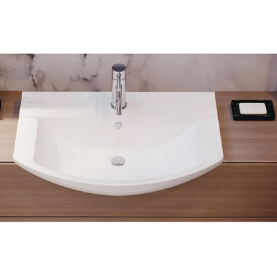 Раковина накладная Sanita Luxe Best 85 BST85SLWB01 белая полукруглая