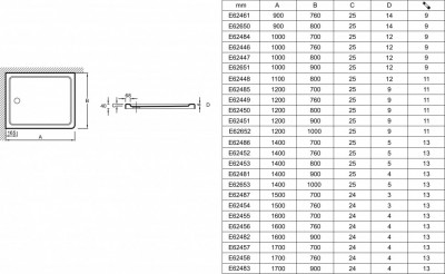 Акриловый душевой поддон, прямоугольный 100x76x4 см, белый JACOB DELAFON FLIGHT (E62446-00)