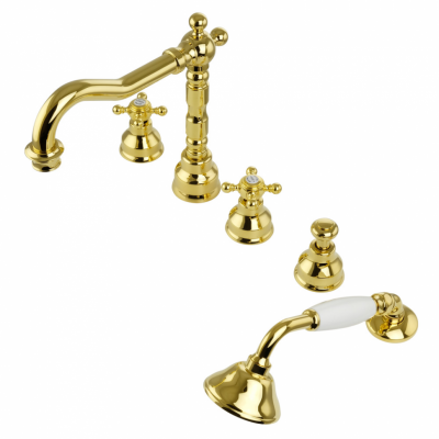 MIGLIORE Revival 19507 смеситель на борт ванны, золото