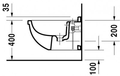 DURAVIT Starck 3 2280150000 биде подвесное