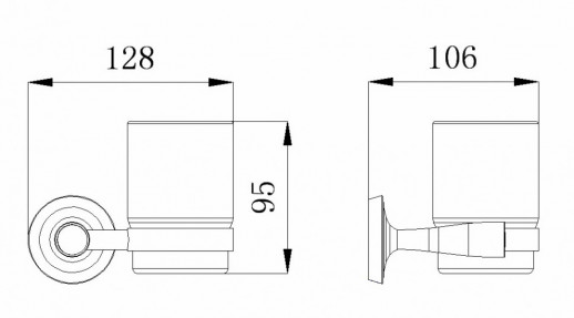 Подстаканник одинарный RUSH Balearic (BA39310)