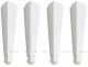 Ножки для мебели Aquanet Бостон М, 4 шт. белый (00203978)  (00203978)