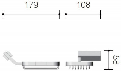 Schein Watteau  122B мыльница настенная, хром