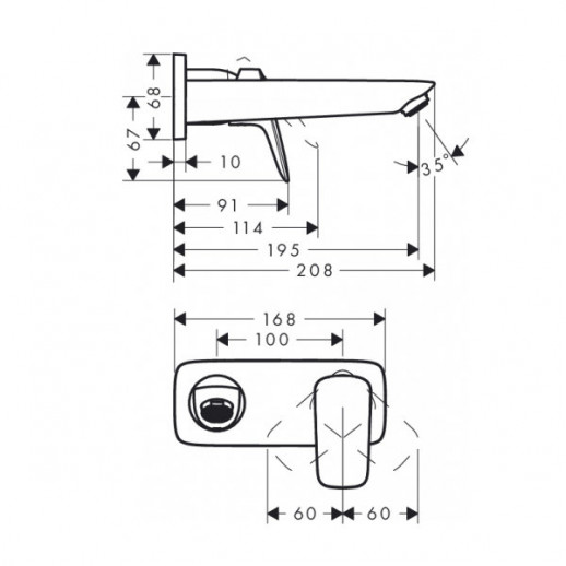 Hansgrohe Logis 71220000 смеситель для раковины, хром