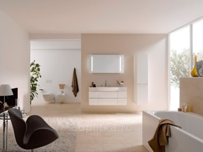 Тумба под раковину Laufen Palace New 120 4.0130.2.075.463.R подвесная белая матовая