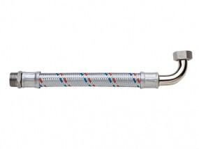 Подводка для воды угловая "гигант" Flexitaly 504 MC 1" 120см (г-ш)