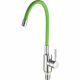 Смеситель для кухни с гибким изливом FASHUN A4053+B05, хром/зеленый (A4053+B05)