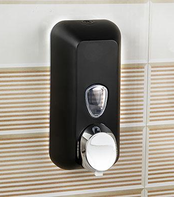 Диспенсер для мыла NOFER Black 03011.N 500 мл, пластик/черный