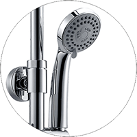 WasserKRAFT A14401 душевой комплект со смесителем для ванны, хром