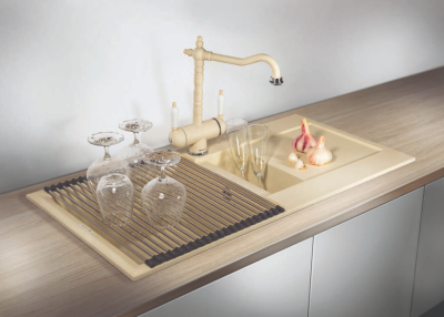 Ролл-мат для мойки св.золото черн. силикон ROLL-01-LG (4997001)