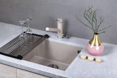 Ролл-мат для мойки св.золото черн. силикон ROLL-01-LG (4997001)