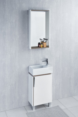 Зеркало Aquaton Бэлла белый, джарра (1A221702BBAZ0), настенное