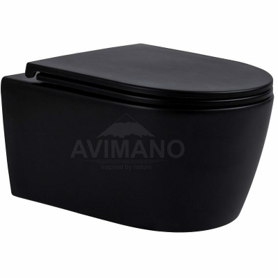 Унитаз Avimano Ambition 1000052 подвесной с микролифтом, черный матовый