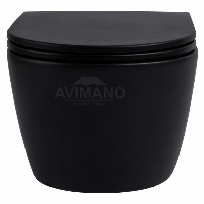 Унитаз Avimano Ambition 1000052 подвесной с микролифтом, черный матовый