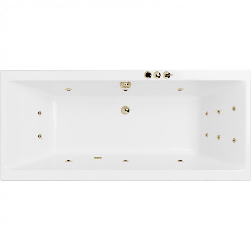 Ванна акриловая Excellent Pryzmat 180x80 WAEX.PRY18.SMART.BR с гидромассажем прямоугольная