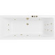 Ванна акриловая Excellent Pryzmat 180x80 WAEX.PRY18.SMART.BR с гидромассажем прямоугольная