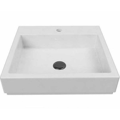 Раковина накладная Bien Infinitum 50 INLG05001VD1W5000 белая прямоугольная