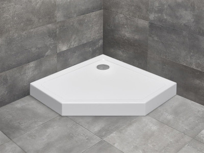 Акриловый поддон для душа Radaway Doros PT Compact 100x100x11,5 белый призма