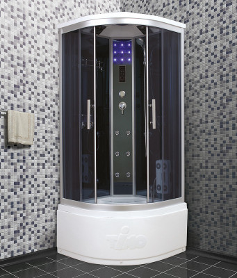 Душевая кабина Timo Standart 90x90 T-1190 с гидромассажем четверть круга