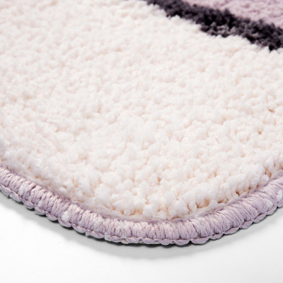 Коврик для туалета WasserKRAFT Ruwer 50х50 BM-6709 фиолетовый