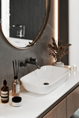 Раковина-чаша Sanita Luxe Infinity 60 INFSLWB01 белая прямоугольная