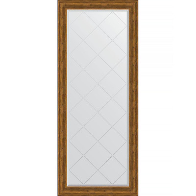 Зеркало напольное Evoform ExclusiveG Floor 204х84 BY 6329 с гравировкой в багетной раме Травленая бронза 99 мм