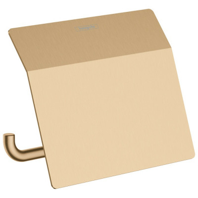 Держатель туалетной бумаги с крышкой Hansgrohe AddStoris 41753140 (бронза)