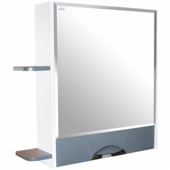 Зеркальный шкаф для ванной Mixline Байкал 70 539811 белый серый