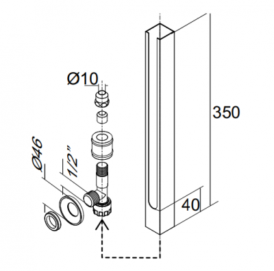 MIGLIORE Opera 17995 кран запорный, хром