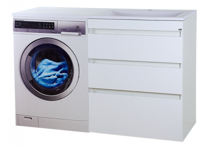 Тумба под раковину Misty Фостер - 70 с 3 ящ. напольная под стиральную машину (Э-Фос01070-013ЯНС)