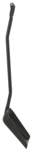 Эргономичная лопата с перфорированным полотном, 1305 мм,  черный цвет